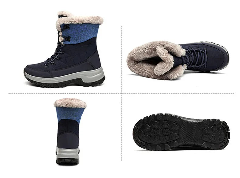 Vyriški Universalūs Žieminiai Batai - Vandeniui Atsparūs Odiniai Combat/Motociklo Batai