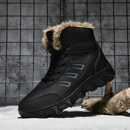 Žieminiai Batai Vyrams - Šilti Pliušiniai - Vandeniui Atsparūs