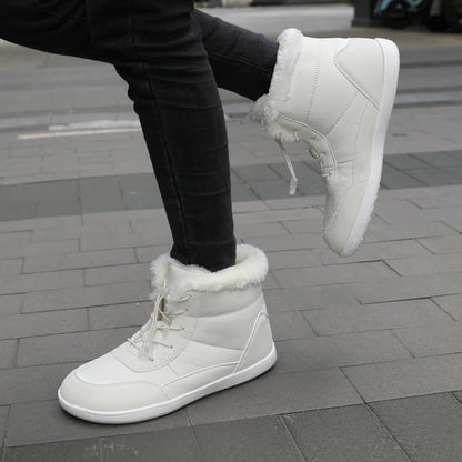 Žieminiai Barefoot Batai Moterims - Šilti Sniego Batai su Pliušu - Vandeniui Atsparūs