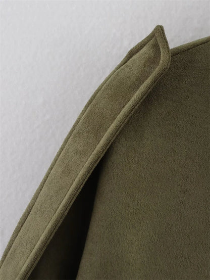 Moteriškas Paltas - Stilingas Rudens Žiemos Švarkas Moterims Laisvo Kirpimo