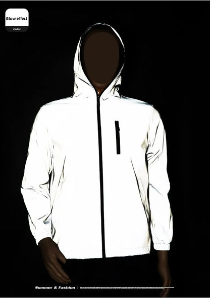 Vyriška Atšvaitinė Striukė - Vandeniui Atspari su Gobtuku Hip Hop Stiliaus