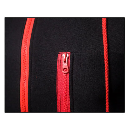 Vyriška Hoodie Striukė su Užtrauktuku - Fleece Džemperis su Gobtuku