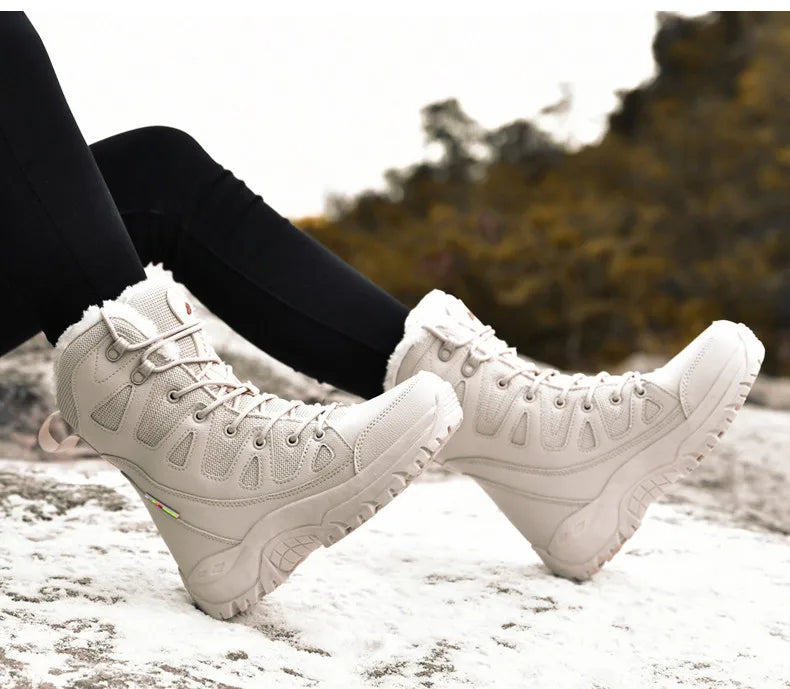 Vyriški Universalūs Žieminiai Batai - Vandeniui Atsparūs Odiniai Combat/Motociklo Batai