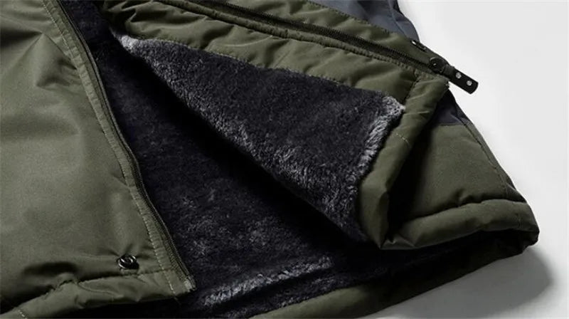 Vyriška Žieminė Striukė Lauko Veikloms - Vandeniui Atspari su Gobtuku