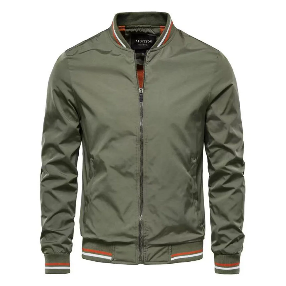 Vyriška Slim Fit Striukė - Rudeninė Vėjo Neperpučiama Stilinga Striukė