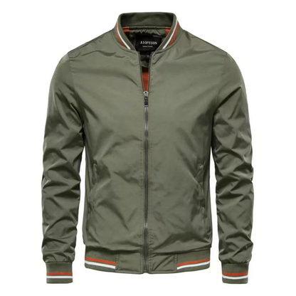 Vyriška Slim Fit Striukė - Rudeninė Vėjo Neperpučiama Stilinga Striukė