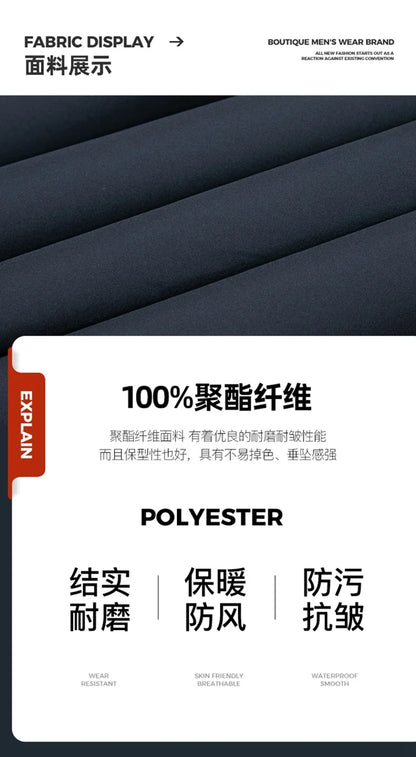 Vyriška Ilga Žieminė Parka Striukė - su Kailiuku ir Gobtuvu