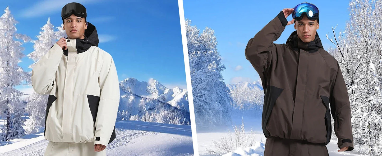 Slidinėjimo Striukė  - Vandeniui Atspari Snowboard Striukė su Gobtuku