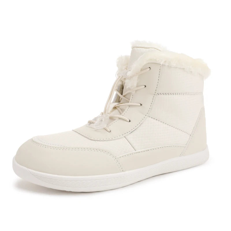 Žieminiai Barefoot Batai Moterims - Šilti Sniego Batai su Pliušu - Vandeniui Atsparūs