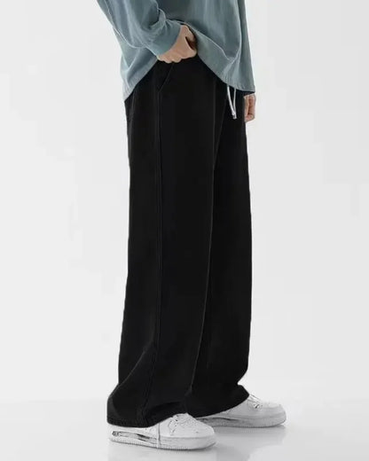 Vyriški Tiesūs Džinsai - Laisvi Plačios Kelnės Hong Kong Stiliaus Rudens Sezonui