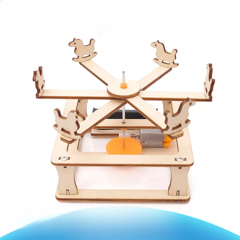 Medinis STEM Konstruktorius Vaikams | DIY 3D Dėlionė - Mokslo Projektas Berniukams ir Mergaitėms