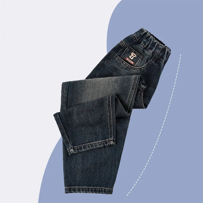 Vaikų Baggy Džinsai Paaugliams - Distressed Retro Stiliaus Denim Kelnės