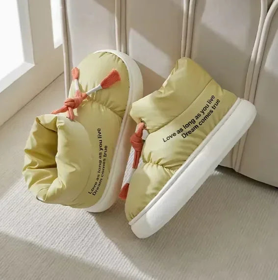 Moteriški Žieminiai Batai - Šilti Sniego Batai su Pūkiniu Pamušalu