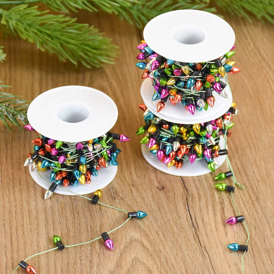 5M Kalėdų Dekoratyvinė Šviesos Girlianda - Spalvoti LED Lemputės Kalėdų Vainiko DIY Ornamentai Namų Dekoracijoms
