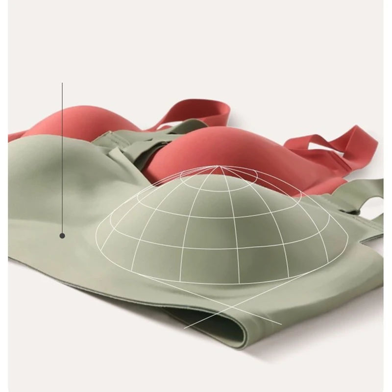 Moteriška Sportinė Liemenėlė be Kauliukų - Besiūlis Joga Liemenėlė su Minkštu Palaikymu