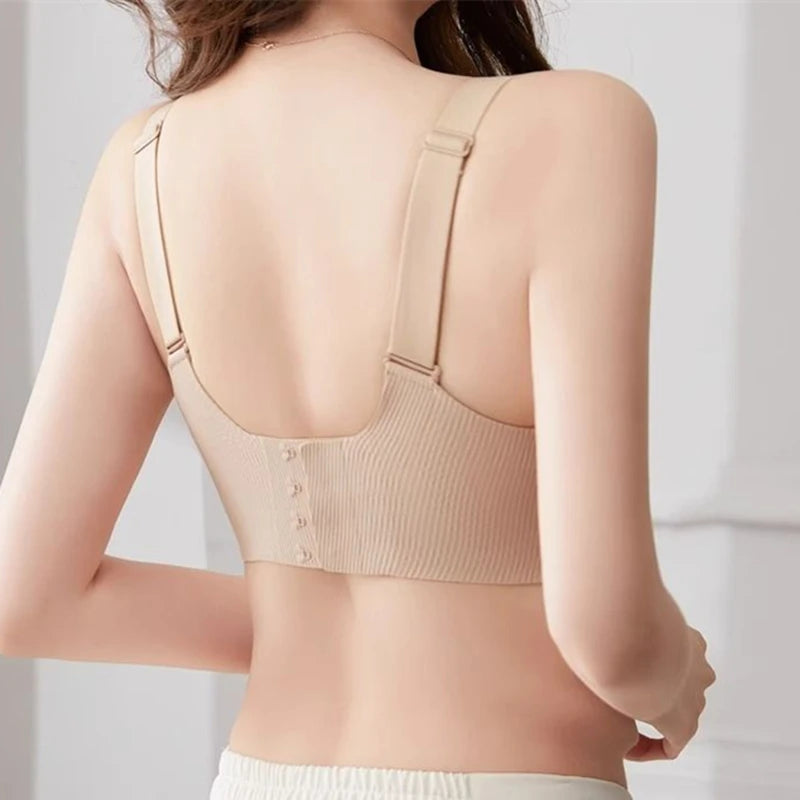 Moterų Liemenėlė be Kauliukų - Minimizuojantis su Reguliuojamomis Petnešomis