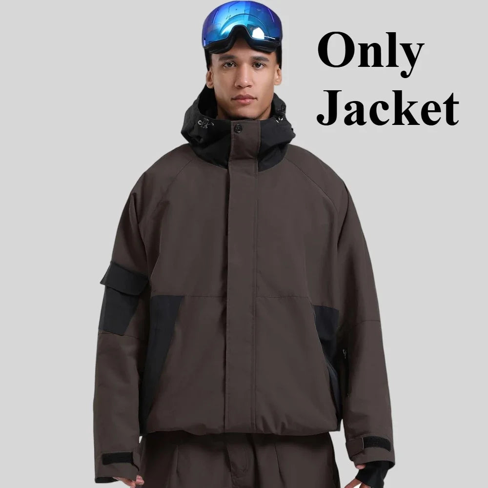 Slidinėjimo Striukė  - Vandeniui Atspari Snowboard Striukė su Gobtuku