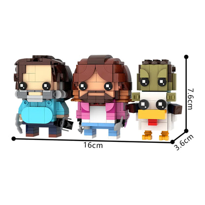 MOC Minecraft Vištos Jojikas - Interaktyvus Žaidimas - Lavos Višta Konstruktorius