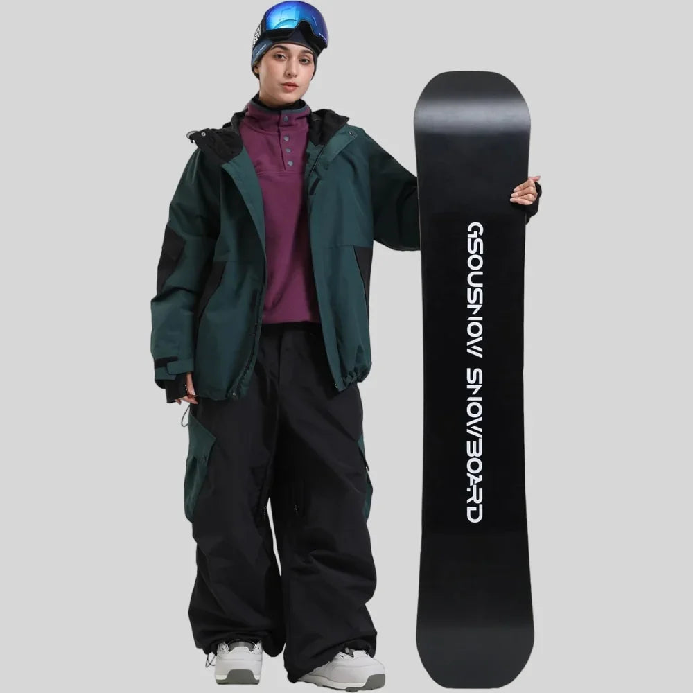 Slidinėjimo Striukė  - Vandeniui Atspari Snowboard Striukė su Gobtuku