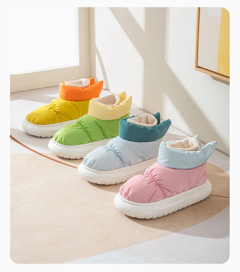 Moteriški Žieminiai Batai - Šilti Sniego Batai su Pūkiniu Pamušalu