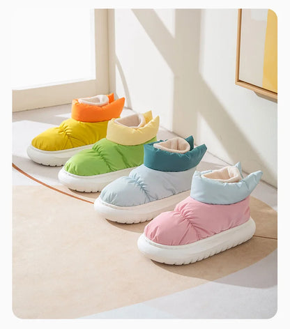 Moteriški Žieminiai Batai - Šilti Sniego Batai su Pūkiniu Pamušalu