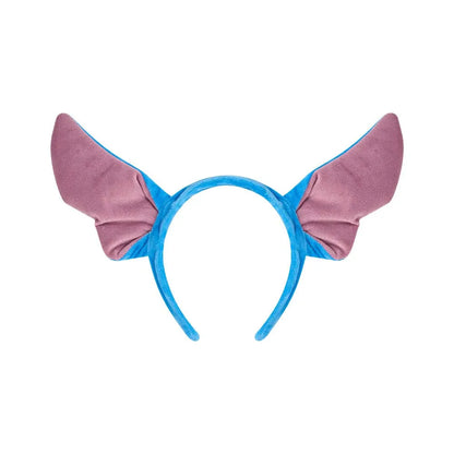 Disney Stitch Plaukų Juosta su Žaliais Lapeliais - Miela Pliušinė Dekoratyvinė Juosta Mergaitėms