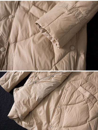 Žieminė Striukė Moterims - 90% Ančių Pūkai - Ultra Lengva -