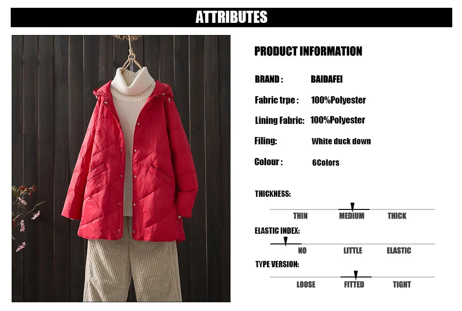 Žieminė Striukė Moterims - 90% Ančių Pūkai - Ultra Lengva -