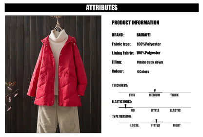 Žieminė Striukė Moterims - 90% Ančių Pūkai - Ultra Lengva -