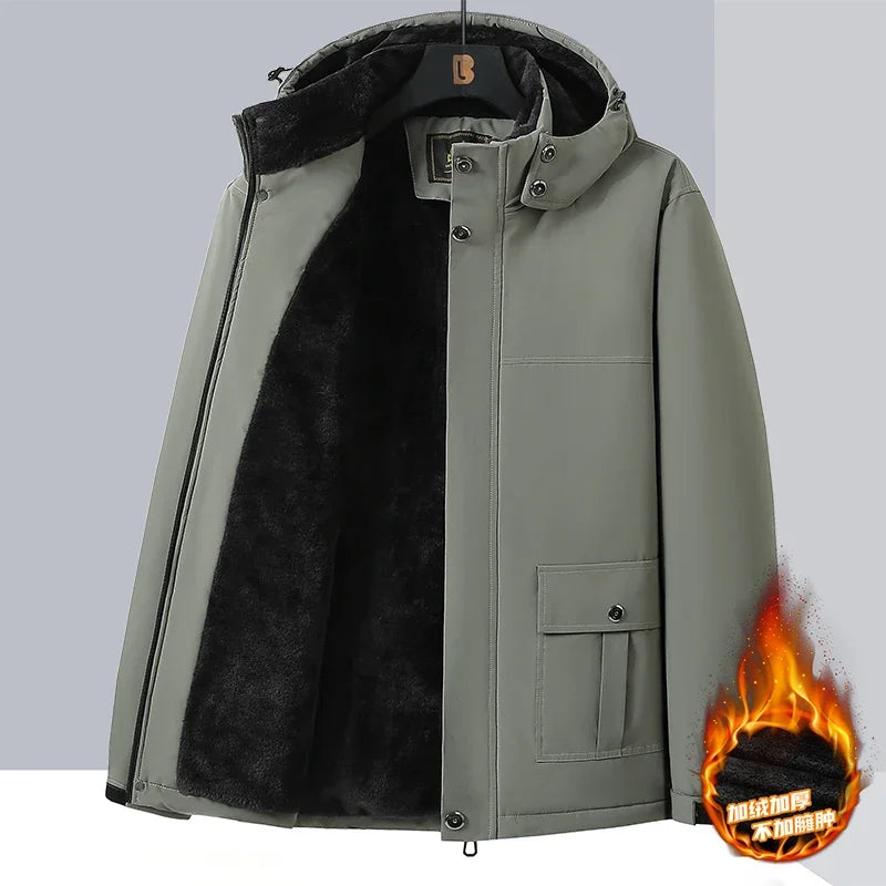 Vyriška Žieminė Striukė  - Vandeniui Atspari su Kailiuku