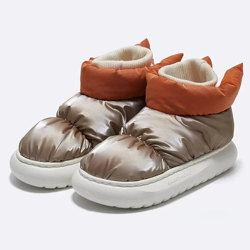 Moteriški Žieminiai Batai - Šilti Sniego Batai su Pūkiniu Pamušalu