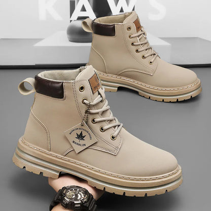 Vyriški Žieminiai Batai su Kailiuku - Šilti Aukšti Batai Storais Padais