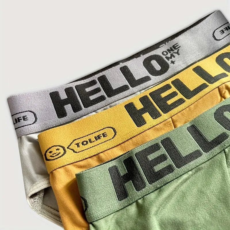 Vyriški Apatiniai 5 Poros - Briefs Vasariniai - Medvilnė Anti-Fungal