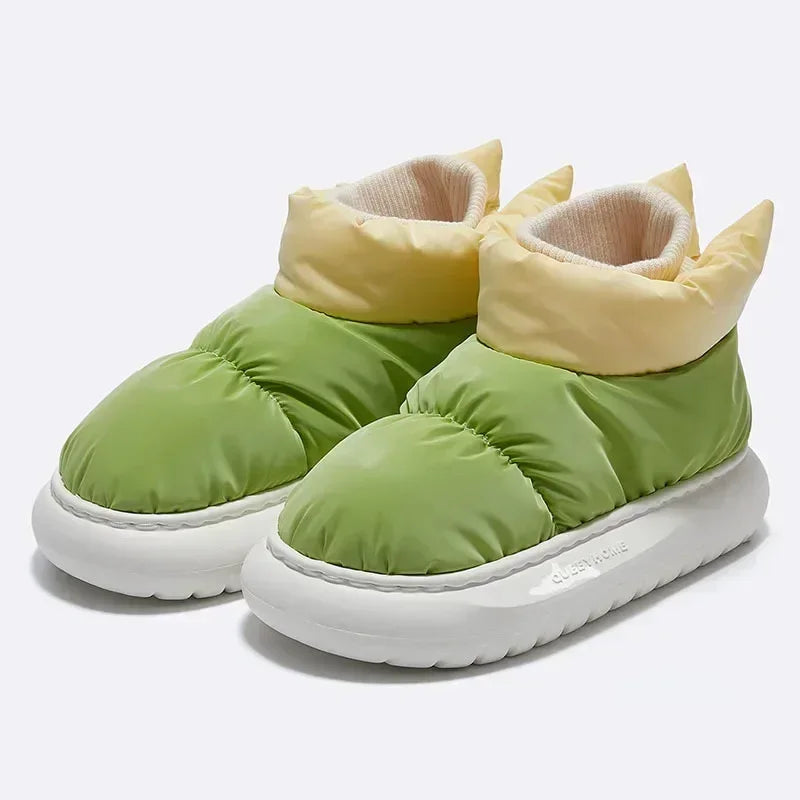 Moteriški Žieminiai Batai - Šilti Sniego Batai su Pūkiniu Pamušalu