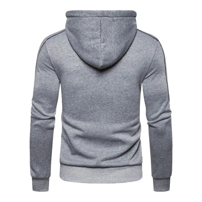 Vyriška Hoodie Striukė su Užtrauktuku - Fleece Džemperis su Gobtuku