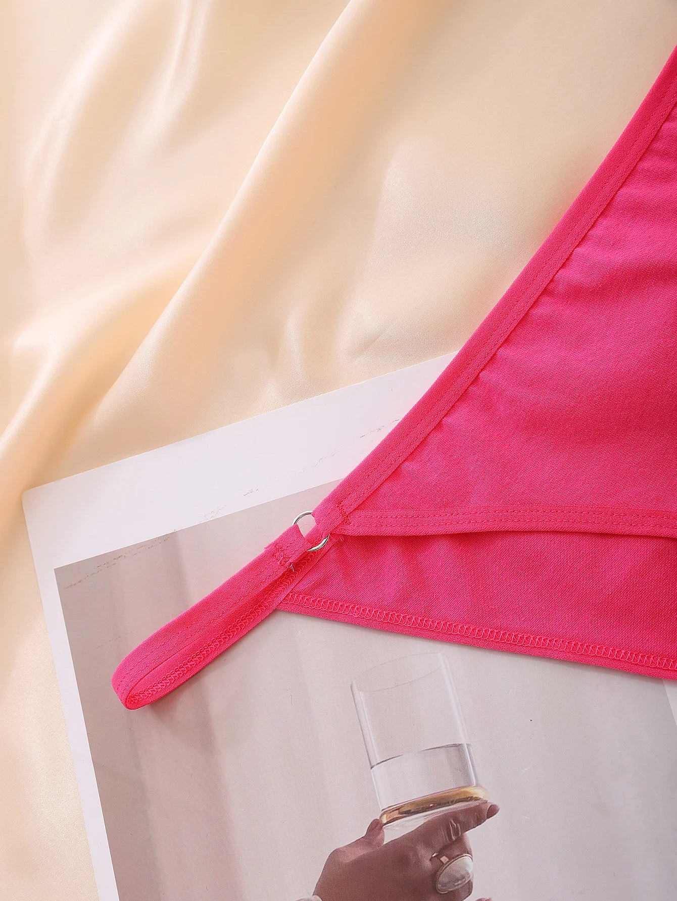 Moterų Seksualios Kelnaitės 5 Vnt. - Hipster Bikini su Žiedu ir Raišteliu