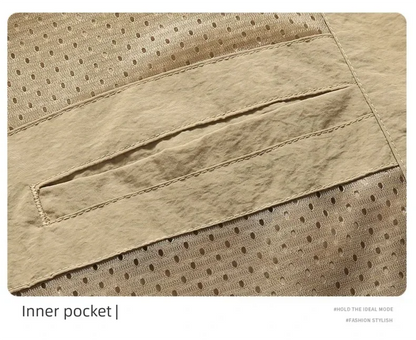 Vyriška Pavasario-Rudens Striukė Didelių Dydžių - Kasdienė Lengva Striukė su Stačia Apykakle