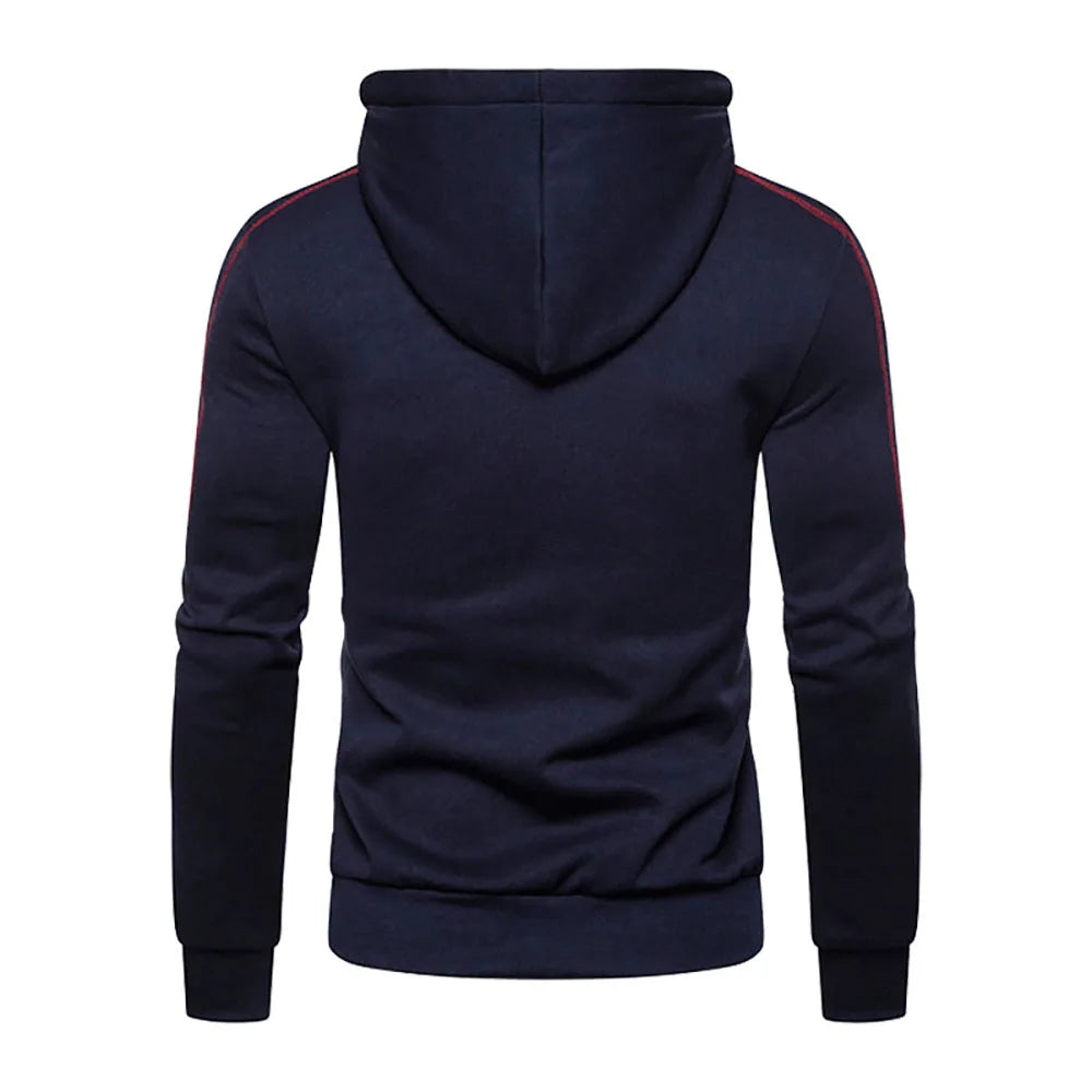 Vyriška Hoodie Striukė su Užtrauktuku - Fleece Džemperis su Gobtuku