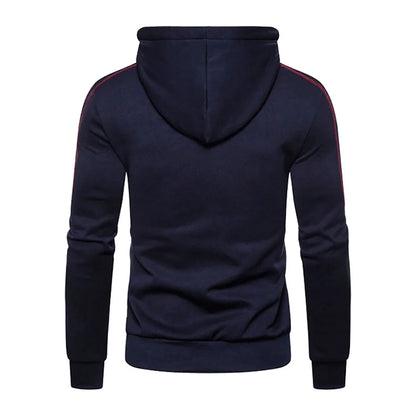 Vyriška Hoodie Striukė su Užtrauktuku - Fleece Džemperis su Gobtuku