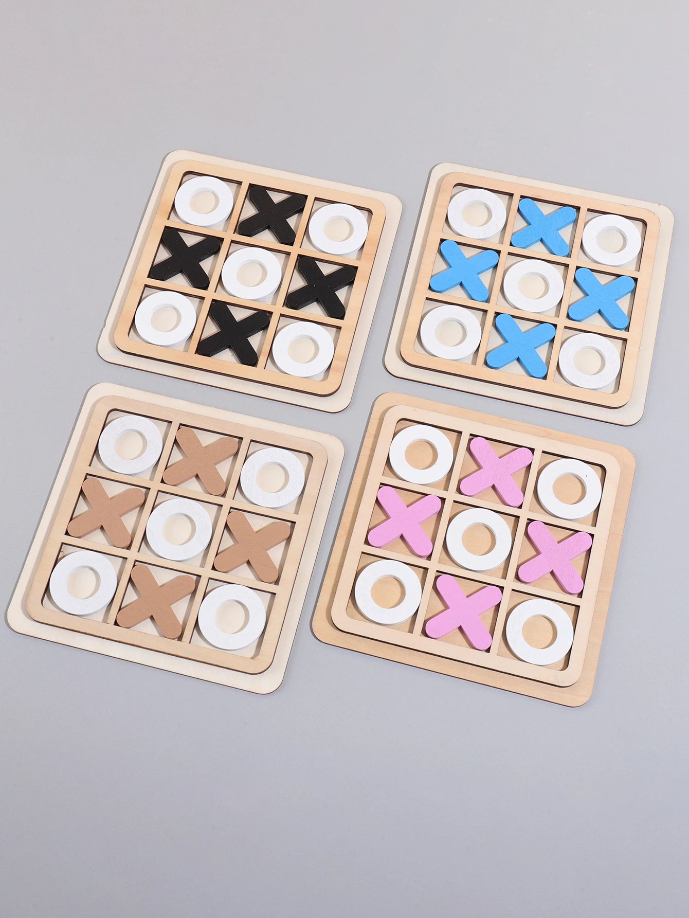 Medinis Kryžiukų-Nuliukų Žaidimas (Tic-Tac-Toe) - Edukacinė Stalo Žaidimas Vaikams