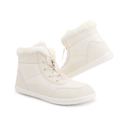 Žieminiai Barefoot Batai Moterims - Šilti Sniego Batai su Pliušu - Vandeniui Atsparūs