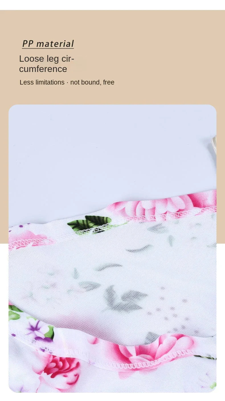 Moterų Apatiniai  - Aukšta Liemena Gėlių Raštas - Medvilnė Seamless