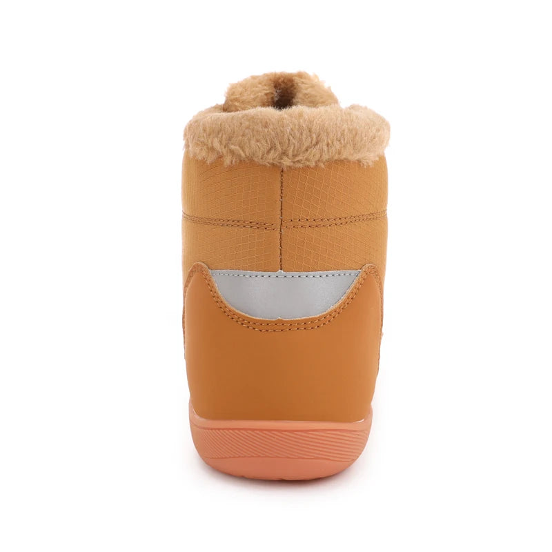 Žieminiai Barefoot Batai Moterims - Šilti Sniego Batai su Pliušu - Vandeniui Atsparūs