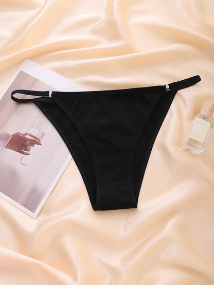 Moterų Seksualios Kelnaitės 5 Vnt. - Hipster Bikini su Žiedu ir Raišteliu