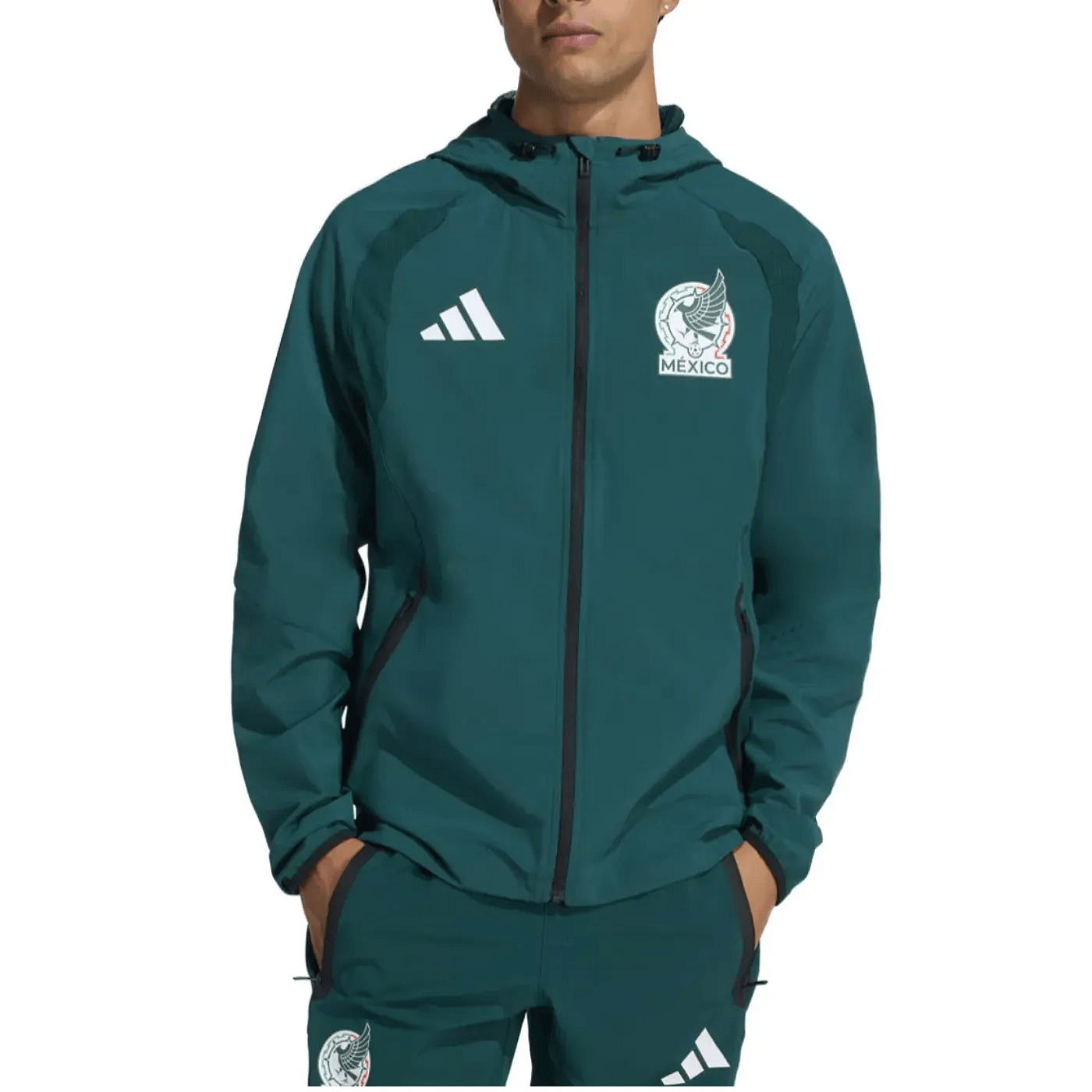 Mexico Casual Travel hooded presentation tracksuit 2026/27 - Adidas-0