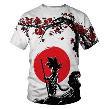 Dragon Ball Z Goku 3D Džemperis su Gobtuvu Unisex