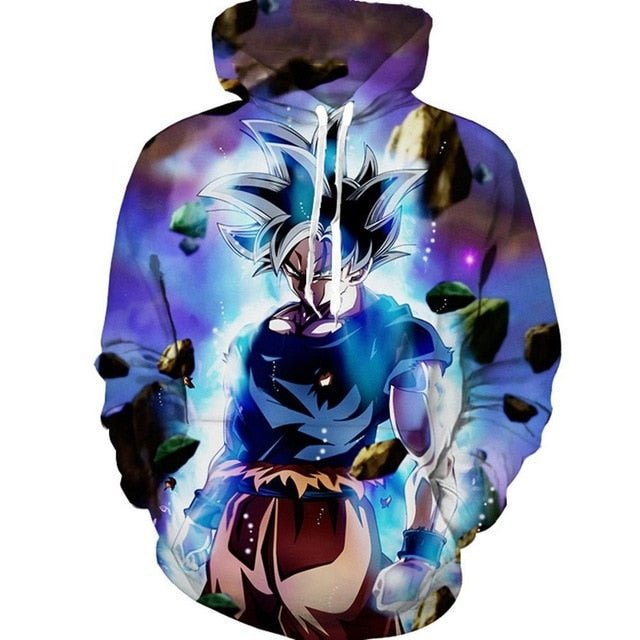 Dragon Ball Z Goku 3D Džemperis su Gobtuvu Unisex