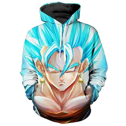 Dragon Ball Z Goku 3D Džemperis su Gobtuvu Unisex