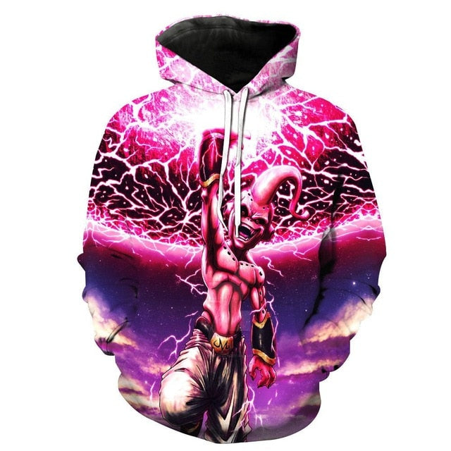 Dragon Ball Z Goku 3D Džemperis su Gobtuvu Unisex